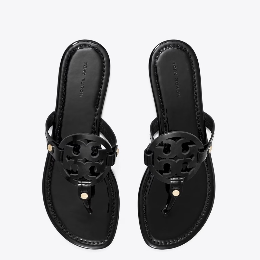 Tory Burch Miller Patent Leather Sandals size 9